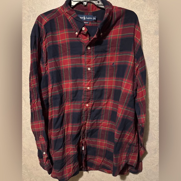 Ralph Lauren Other - Ralph Lauren Plaid Button Down Shirt XXL Blue Red